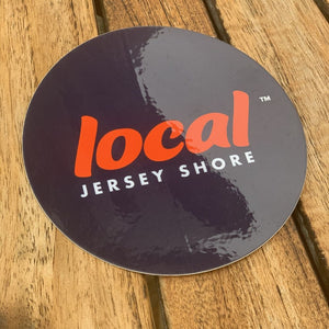 Jersey Shore Local™ 4in. Diameter Circle Decal (Navy Blue)
